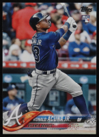 Ronald Acuna Jr. 2018 Topps All Star Game Silver Bat Pointing Up #698B RC at PristineAuction.com