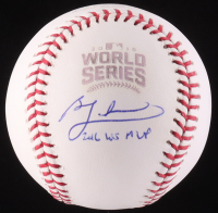 Ben Zobrist Signed 2016 World Series Baseball Inscribed "2016 WS MVP" (MLB) at PristineAuction.com