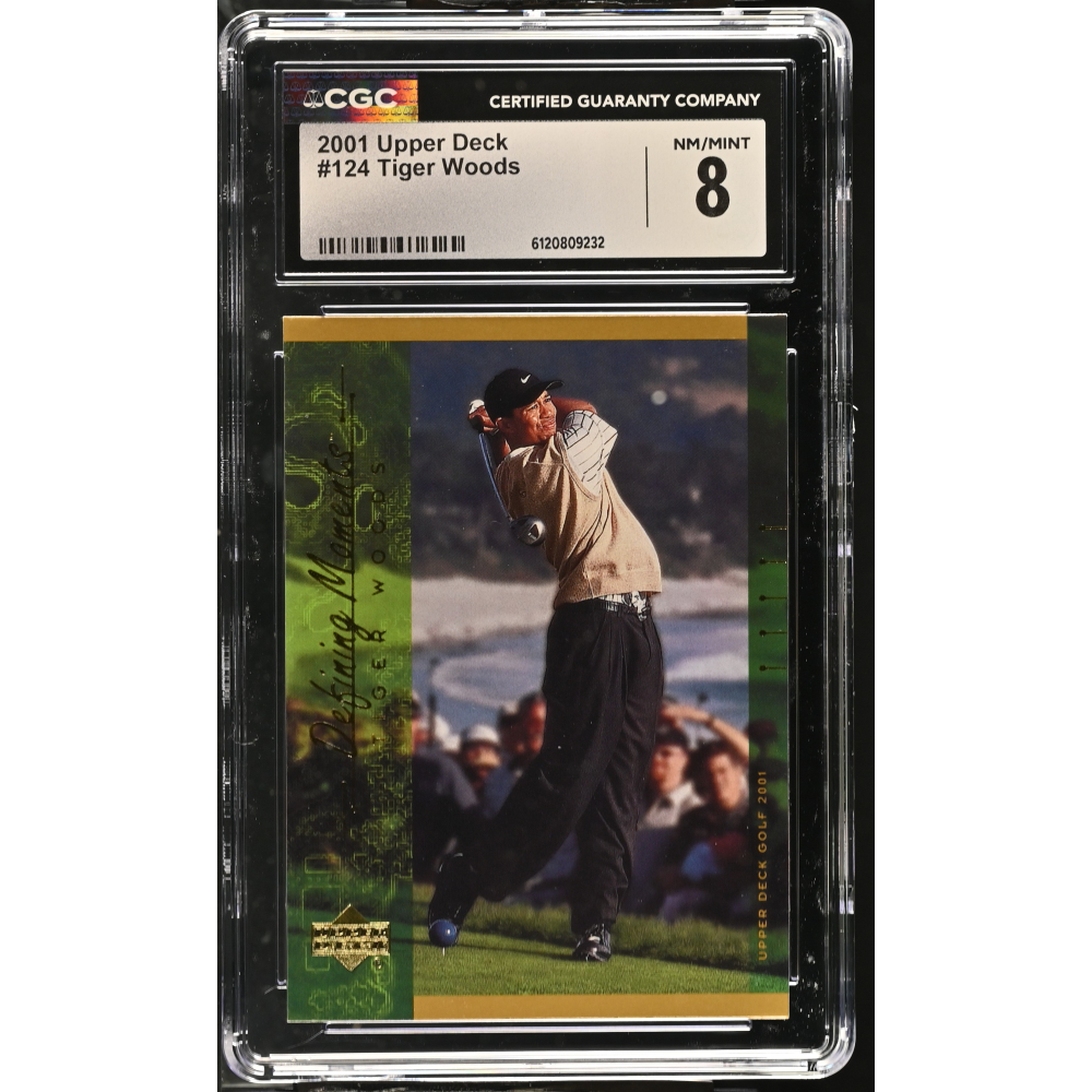 Tiger Woods 2001 Upper Deck #124 (CGC 8) at PristineAuction.com
