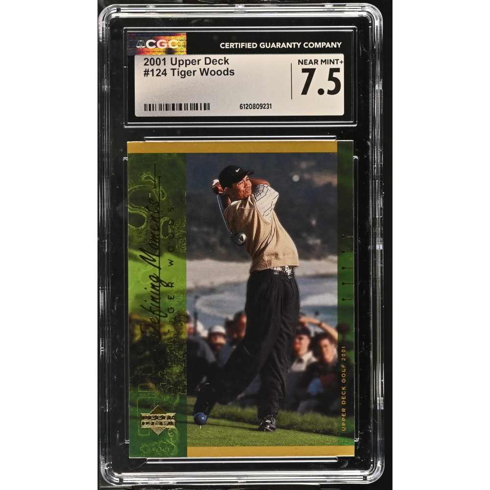 Tiger Woods 2001 Upper Deck #124 (CGC 7.5) at PristineAuction.com