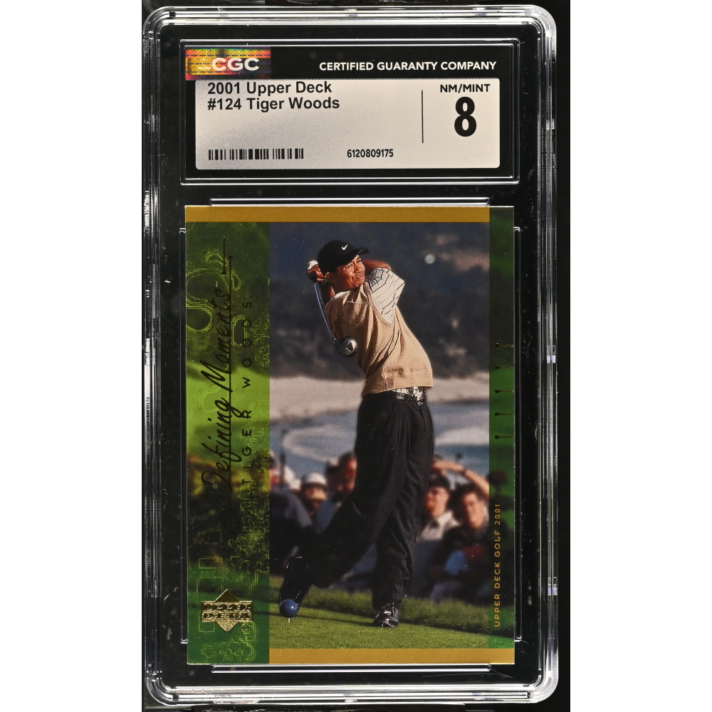 Tiger Woods 2001 Upper Deck #124 (CGC 8) at PristineAuction.com