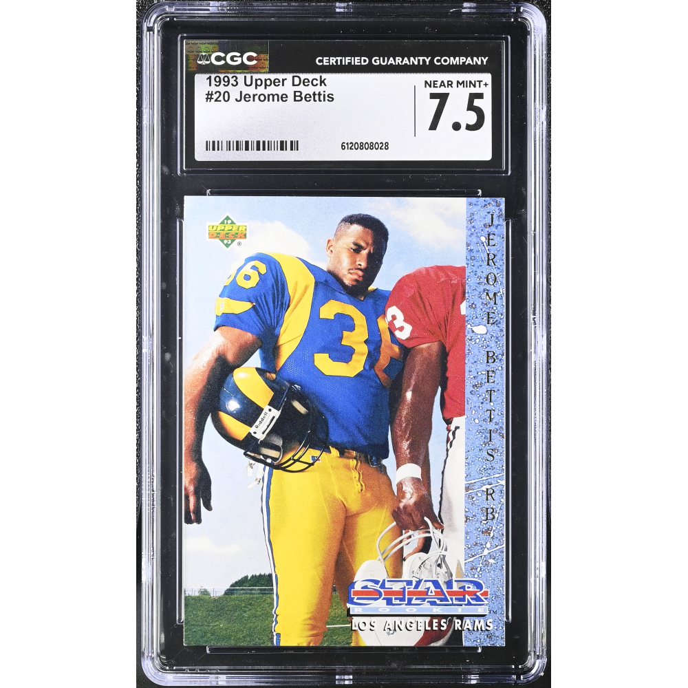 Jerome Bettis 1993 Upper Deck #20 (CGC 7.5) at PristineAuction.com