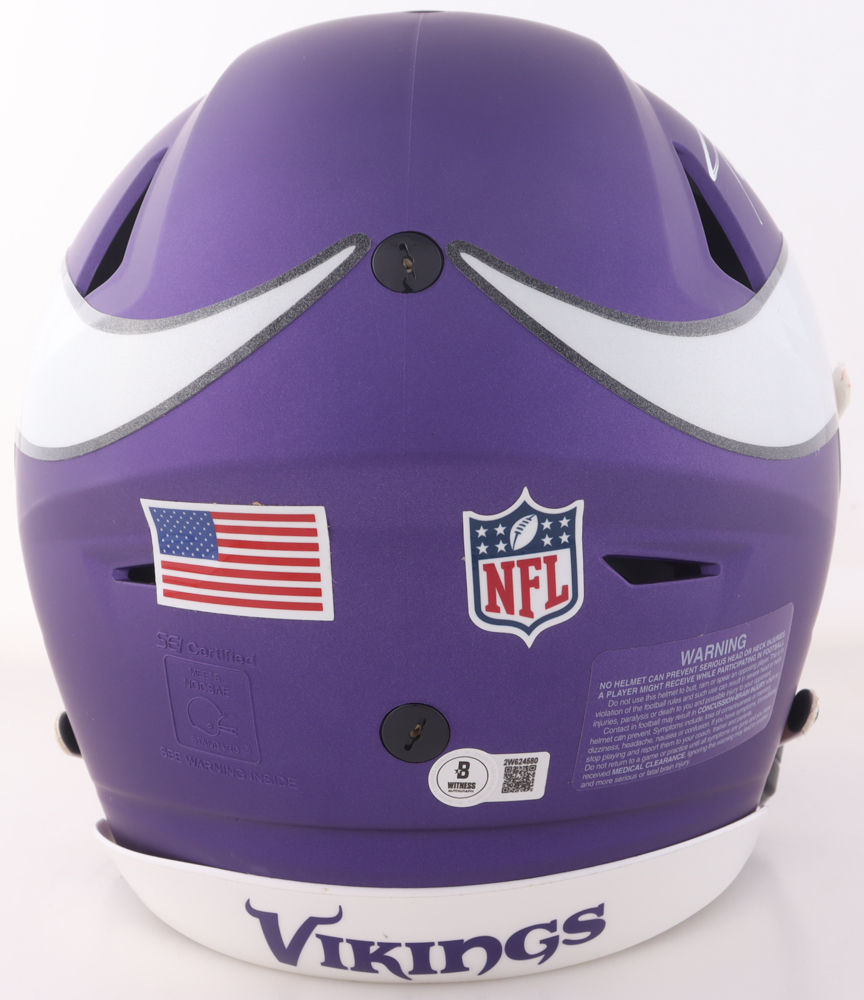 Adrian Peterson Signed Vikings Full-Size Authentic On-Field Speedflex Helmet (Beckett) at PristineAuction.com Adrian Peterson Signed Vikings Full-Size Authentic On-Field Speedflex Helmet (Beckett) at PristineAuction.com