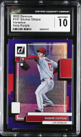 Shohei Ohtani 2022 Donruss Variation Holo Purple #147 (CGC 10) at PristineAuction.com