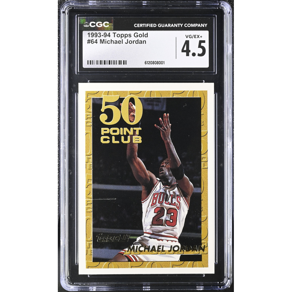 Michael Jordan 1993-94 Topps Gold #64 (CGC 4.5) at PristineAuction.com