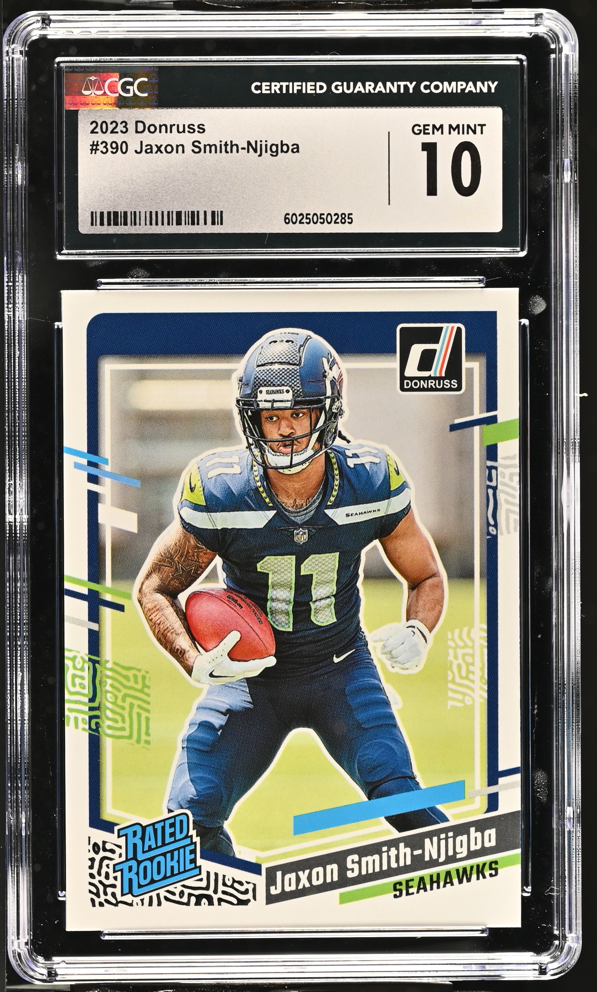 Jaxon Smith-Njigba 2023 Donruss #390 RC (CGC 10) at PristineAuction.com Jaxon Smith-Njigba 2023 Donruss #390 RC (CGC 10) at PristineAuction.com