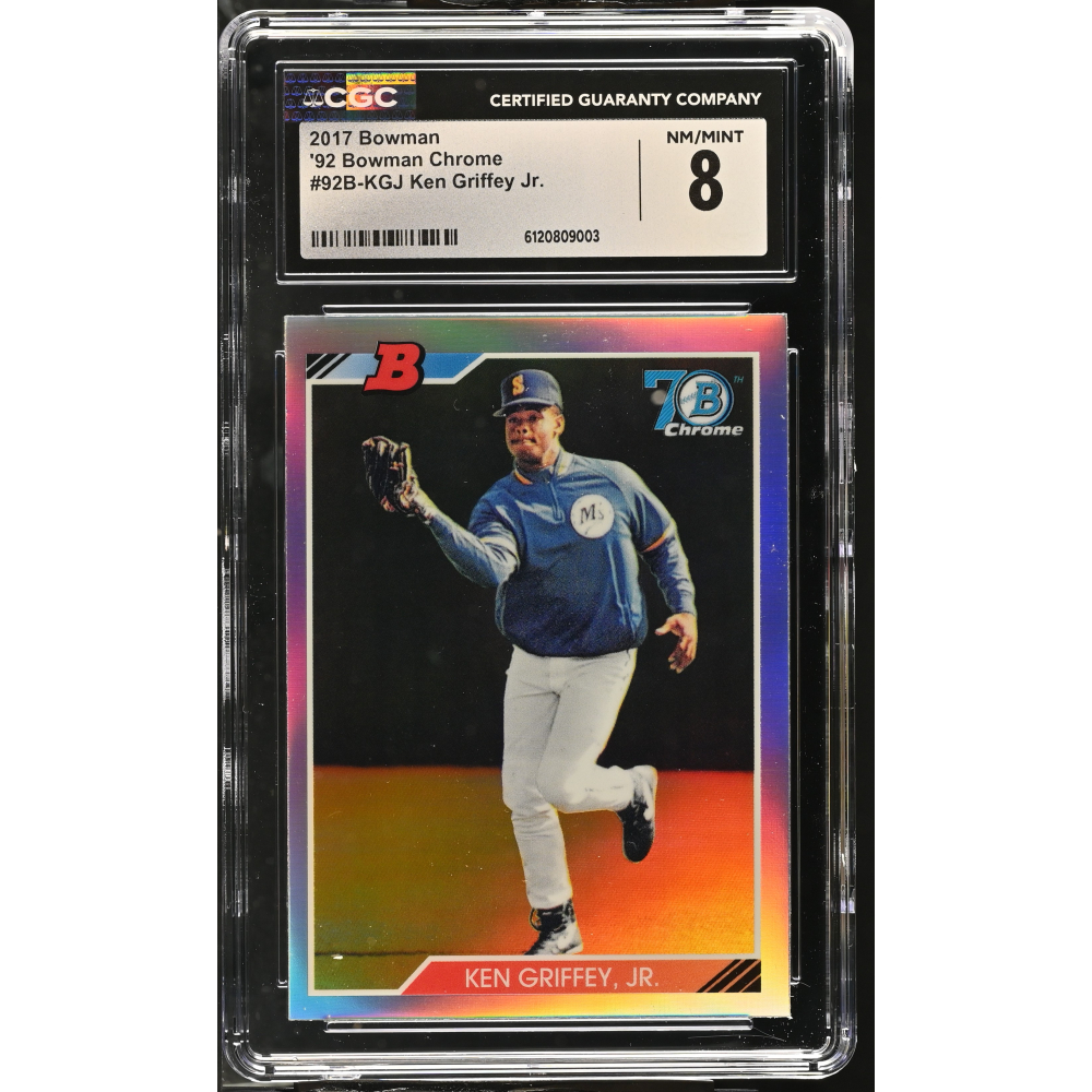 Ken Griffey Jr. 2017 Bowman '92 Bowman Chrome #92B-KGJ (CGC 8) at PristineAuction.com