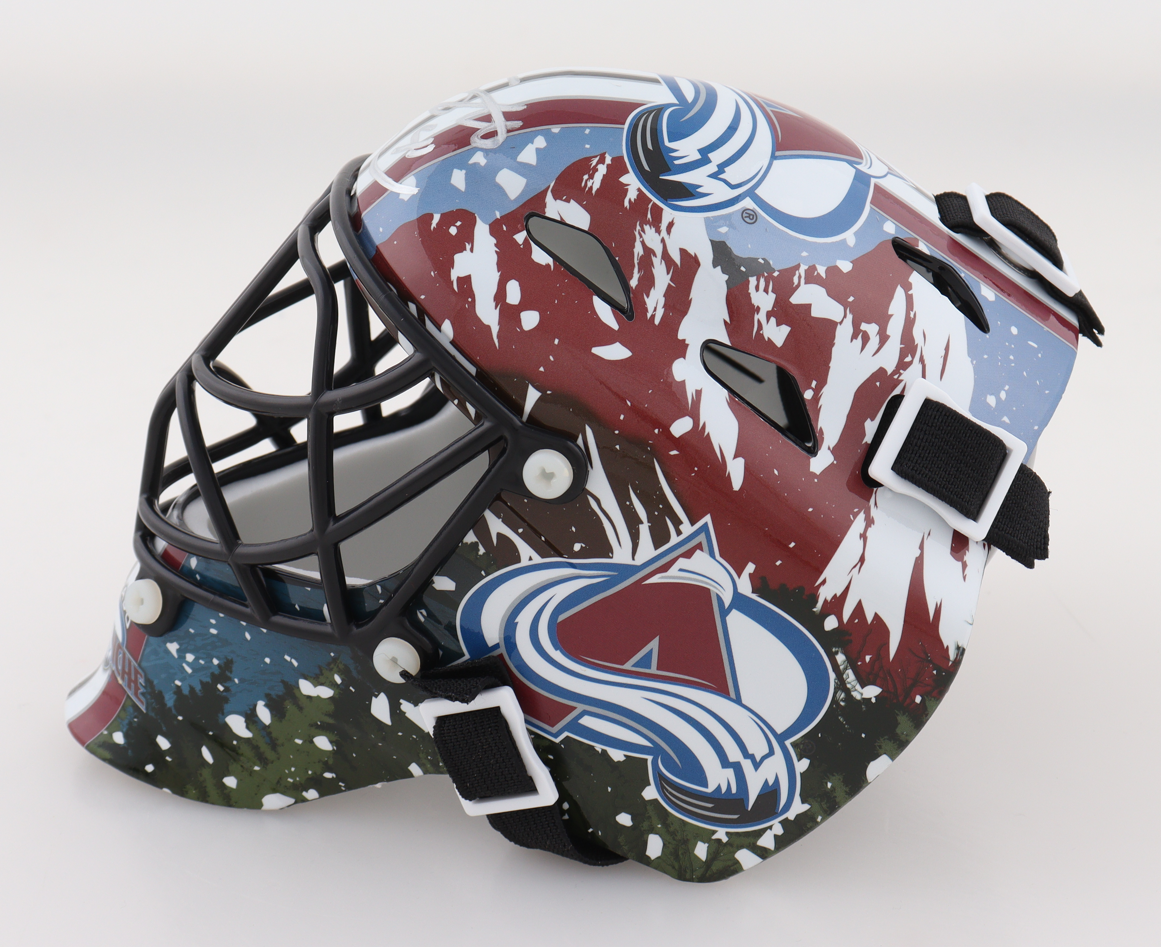 Scott Wedgewood Signed Avalanche Mini Goalie Mask (Beckett) at PristineAuction.com Scott Wedgewood Signed Avalanche Mini Goalie Mask (Beckett) at PristineAuction.com