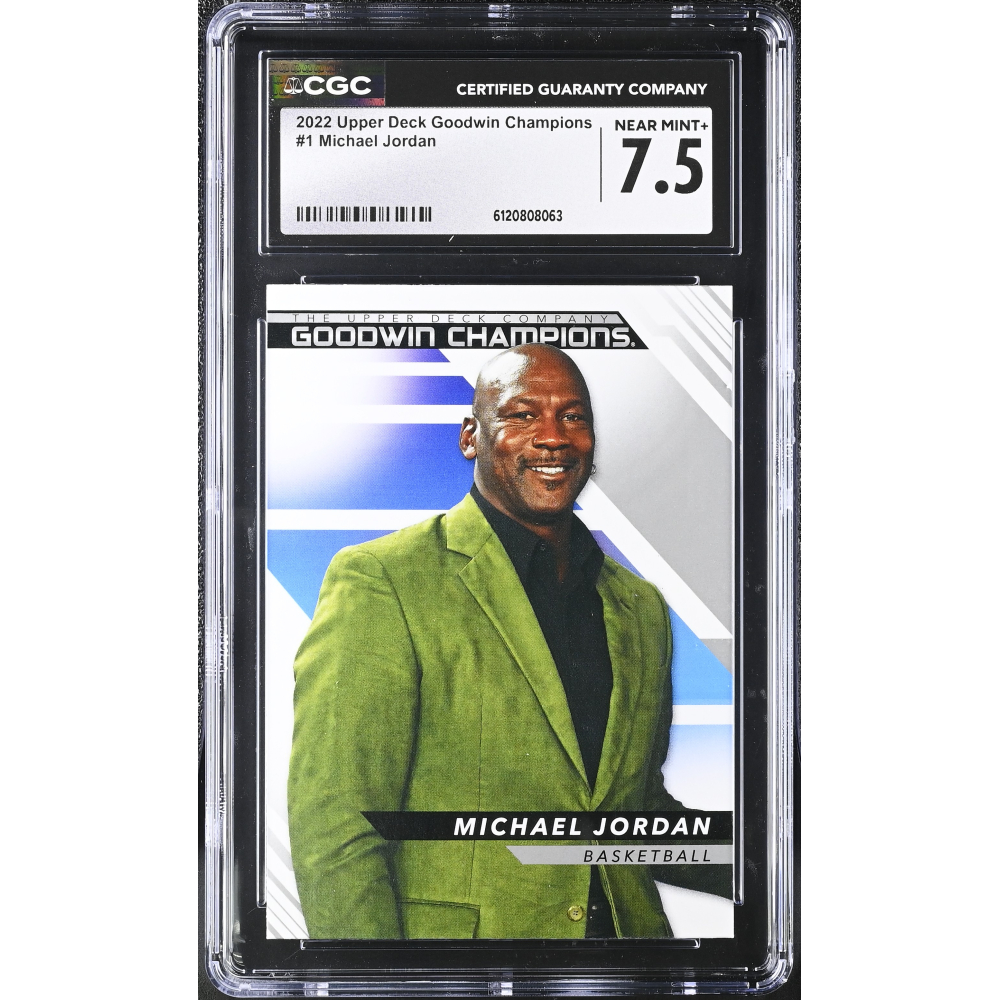 Michael Jordan 2022 Upper Deck Goodwin Champions #1 (CGC 7.5) at PristineAuction.com