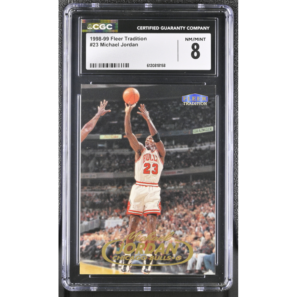 Michael Jordan 1998-99 Fleer Tradition #23 (CGC 8) at PristineAuction.com