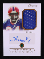 Thurman Thomas 2024 Keepsake Sports Edition Gem Patch Autograph #15 #01/75 at PristineAuction.com