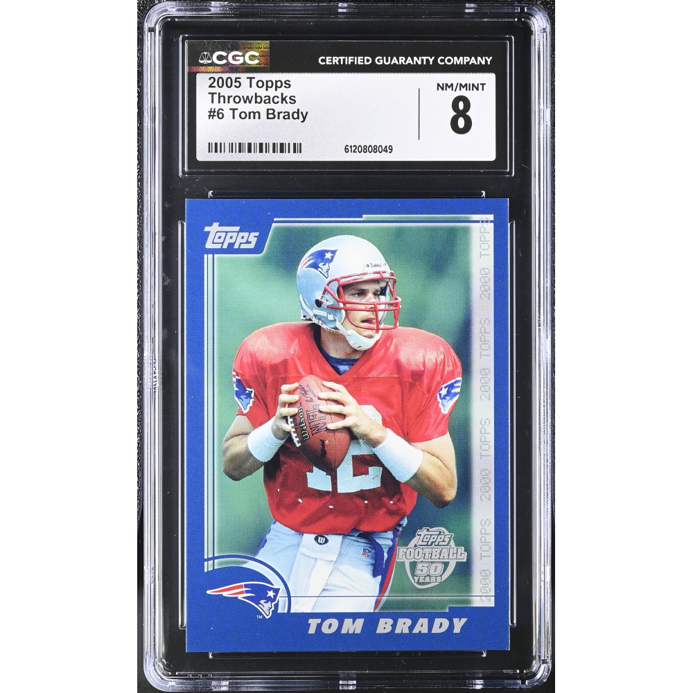 Tom Brady 2005 Topps Throwbacks #6 (CGC 8) at PristineAuction.com