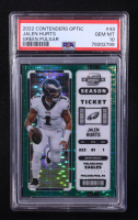 Jalen Hurts 2022 Panini Contenders Optic Green Pulsar #43 #27/30 (PSA 10) at PristineAuction.com