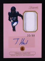 Travis Hunter 2024 Keepsake Sports Edition Gem Patch Pink Autograph #GPA-TH1 RC #30/99 at PristineAuction.com