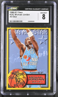 Michael Jordan 1996-97 Fleer All-Star #282 (CGC 8) at PristineAuction.com