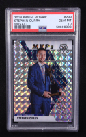 Stephen Curry 2019-20 Panini Mosaic Mosaic #299 MVP (PSA 10) at PristineAuction.com