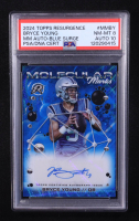Bryce Young 2024 Topps Resurgence Molecular Marks Autographs Blue Surge #MMBY #84/99 (PSA 8 | Autograph Graded 10) at PristineAuction.com