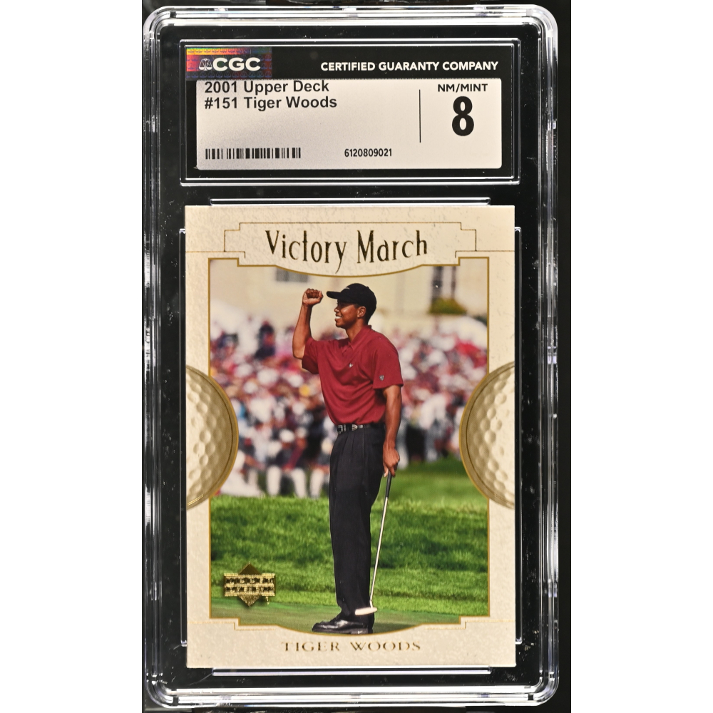 Tiger Woods 2001 Upper Deck #151 (CGC 8) at PristineAuction.com
