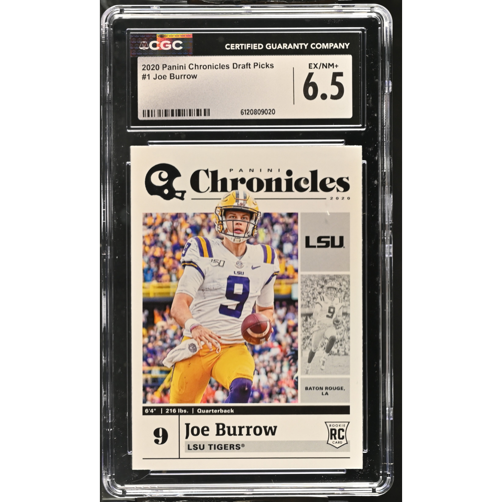 Joe Burrow 2020 Panini Chronicles Draft Picks #1 (CGC 6.5) at PristineAuction.com