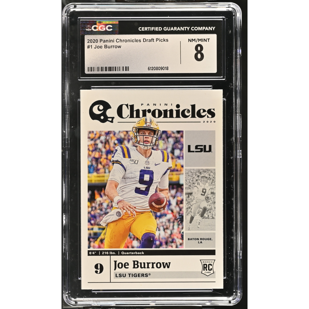 Joe Burrow 2020 Panini Chronicles Draft Picks #1 (CGC 8) at PristineAuction.com