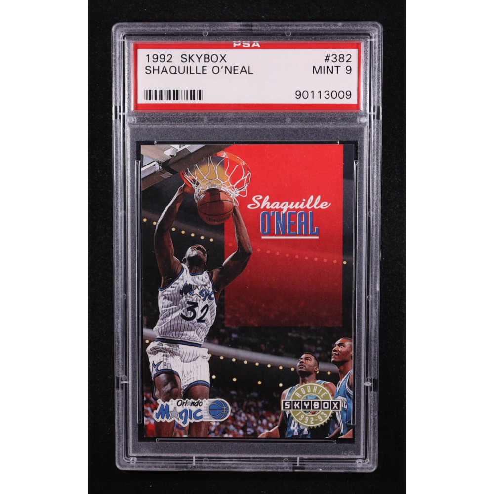 Shaquille O'Neal 1992-93 SkyBox #382 SP RC (PSA 9) at PristineAuction.com