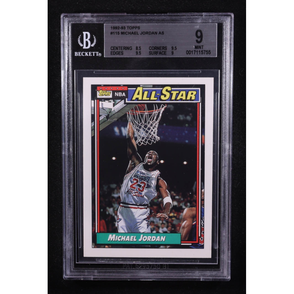 Michael Jordan 1992-93 Topps #115 AS (BGS 9) at PristineAuction.com