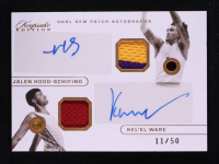 Jalen Hood-Schifino / Kel'el Ware 2024 Keepsake Sports Edition Dual Gem Patch Autographs #157 RC #11/50 at PristineAuction.com