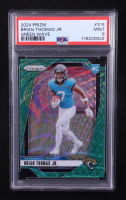 Brian Thomas Jr. 2024 Panini Prizm Prizms Green Wave #314 RC (PSA 9) at PristineAuction.com