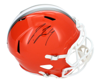 Jerry Jeudy Signed Browns Full-Size Throwback Alternate Speed Helmet (Beckett) at PristineAuction.com