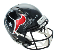 Jayden Higgins Signed Texans Full-Size Authentic On-Field Speed Helmet (Beckett) at PristineAuction.com