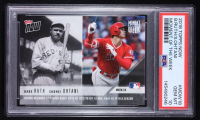 Shohei Ohtani RC / Babe Ruth 2018 Topps Now Moment of the Week #MOW18 (PSA 10) at PristineAuction.com