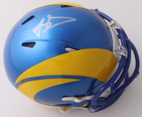 Aaron Donald Signed Rams Speed Mini Helmet (Beckett) at PristineAuction.com