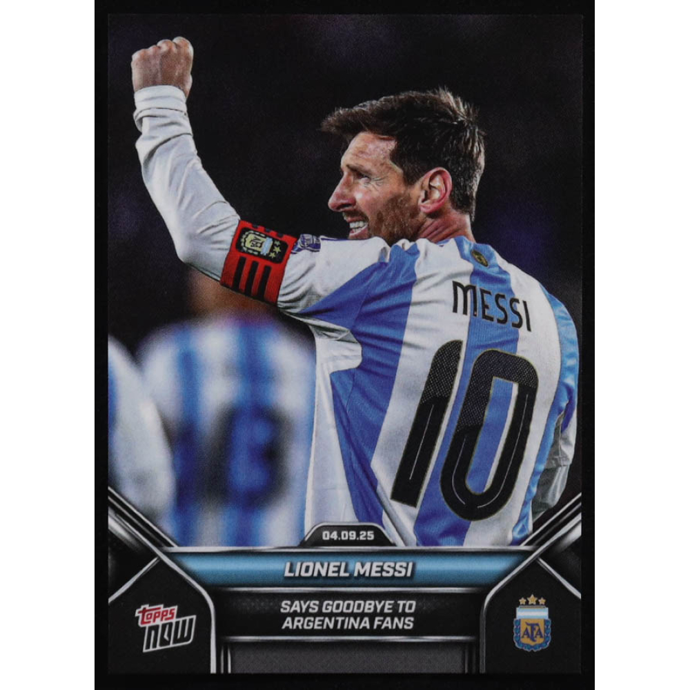 Lionel Messi 2024-25 Topps NOW Argentina #2 at PristineAuction.com
