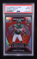 Garrett Wilson 2022 Rookies and Stars Crusade Red #15 #44/99 RC (PSA 10) at PristineAuction.com