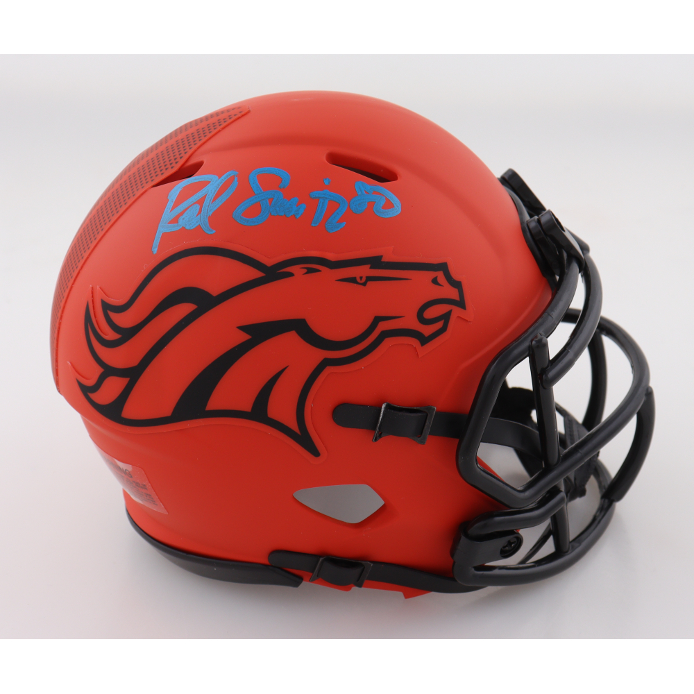 Rod Smith Signed Rave Alternate Speed Mini Helmet (Beckett) at PristineAuction.com