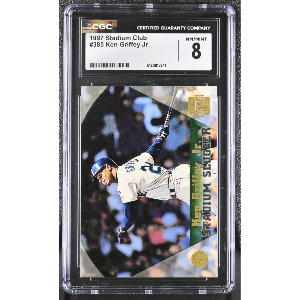 Ken Griffey Jr. 1997 Stadium Club #385 (CGC 8) at PristineAuction.com