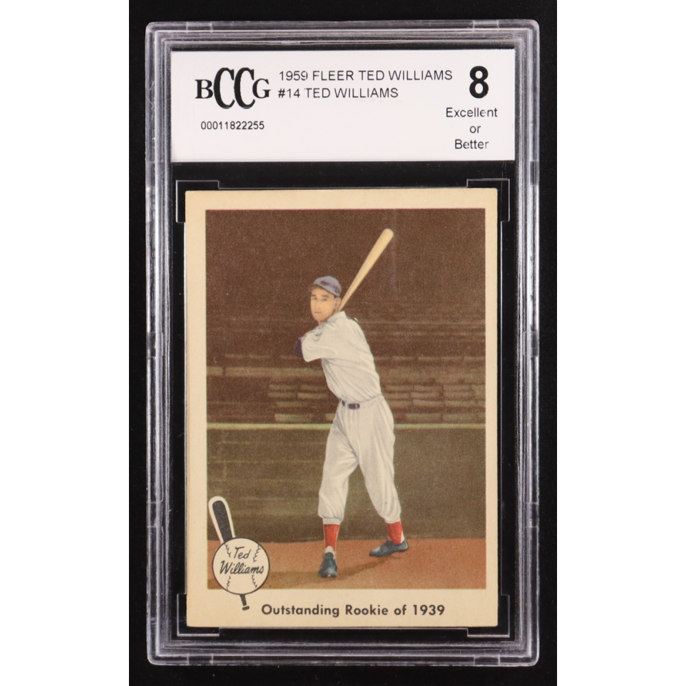 Ted Williams 1959 Fleer Ted Williams #14 (BCCG 8) at PristineAuction.com