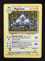 Magneton 1999 Pokemon Base Unlimited #9 Holo at PristineAuction.com