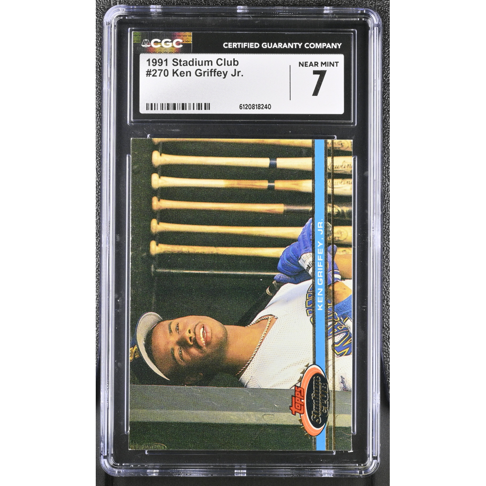 Ken Griffey Jr. 1991 Stadium Club #270 (CGC 7) at PristineAuction.com