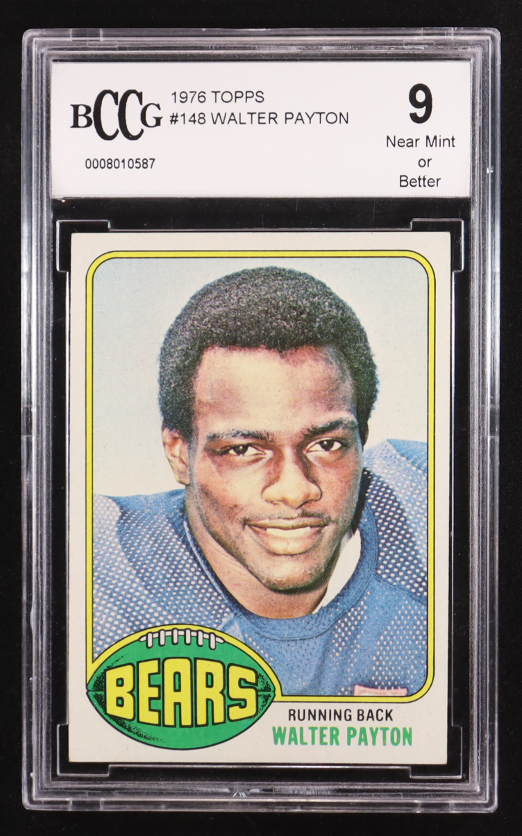 Walter Payton 1976 Topps #148 RC (BCCG 9) at PristineAuction.com Walter Payton 1976 Topps #148 RC (BCCG 9) at PristineAuction.com