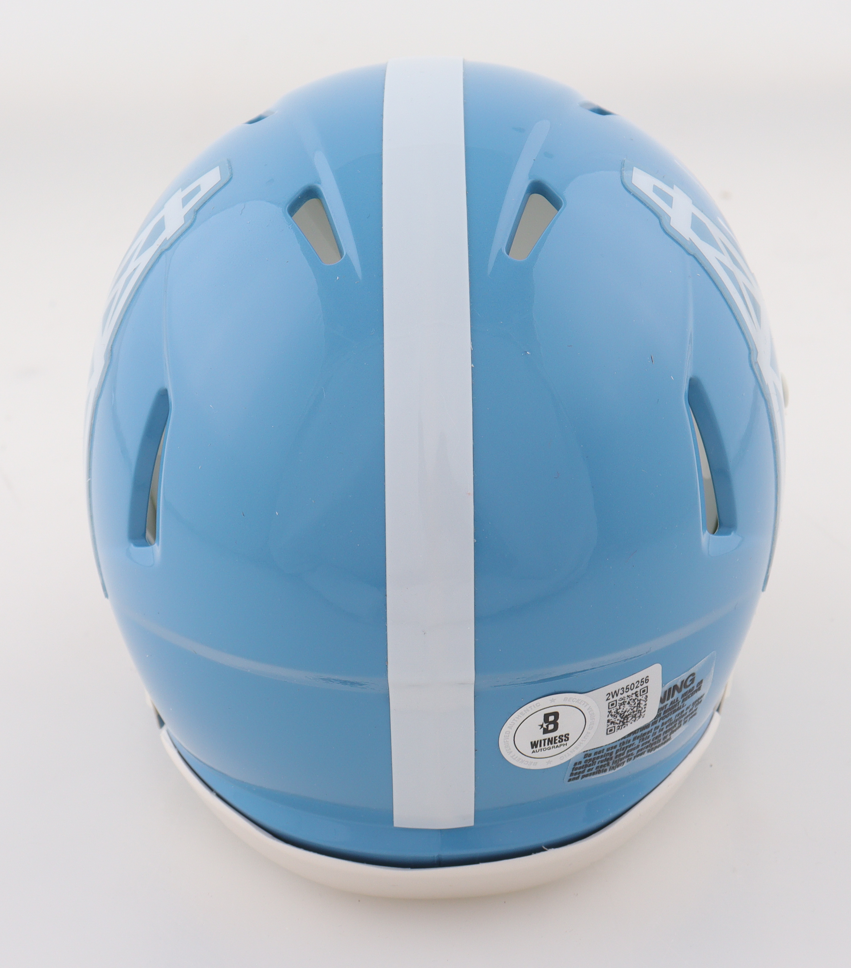 Warren Moon Signed Oilers Throwback Mini Helmet Inscribed "HOF 06" (Beckett) at PristineAuction.com Warren Moon Signed Oilers Throwback Mini Helmet Inscribed "HOF 06" (Beckett) at PristineAuction.com