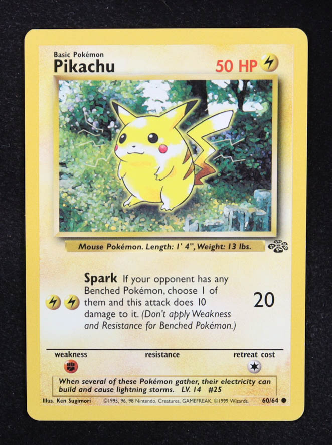 Pikachu 1999 Pokemon Jungle Unlimited #60 at PristineAuction.com Pikachu 1999 Pokemon Jungle Unlimited #60 at PristineAuction.com