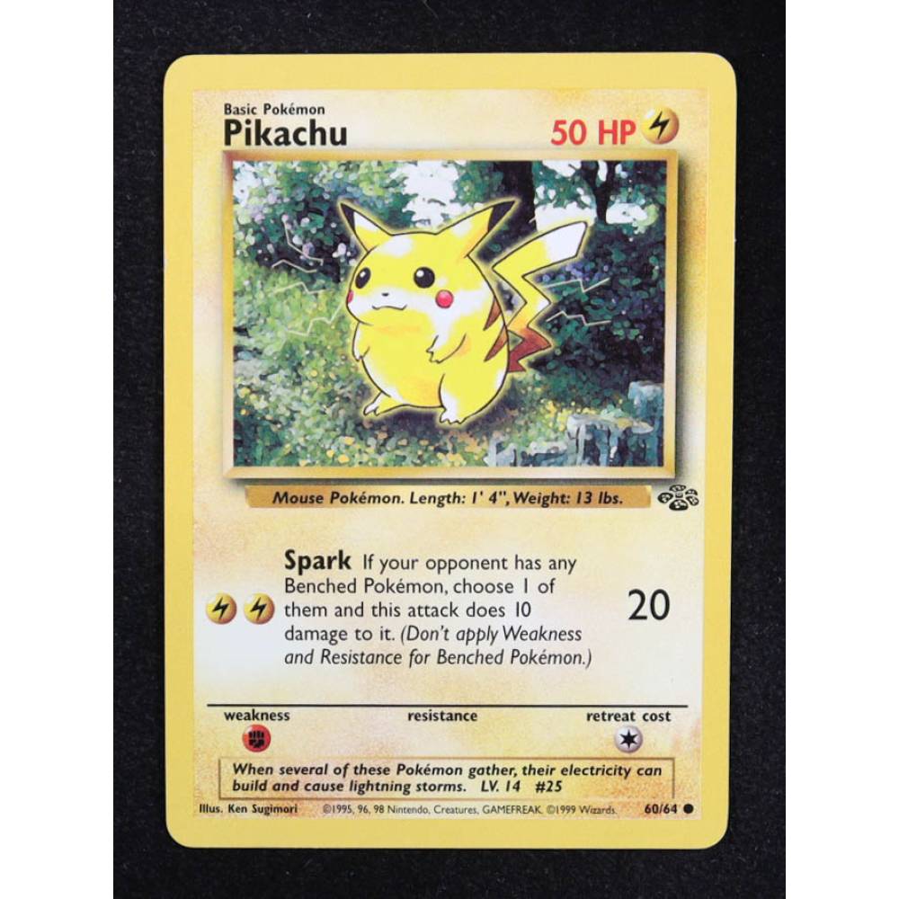 Pikachu 1999 Pokemon Jungle Unlimited #60 at PristineAuction.com
