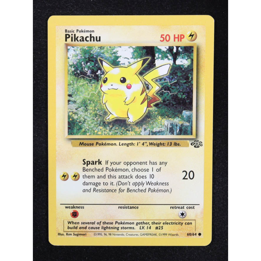 Pikachu 1999 Pokemon Jungle Unlimited #60 at PristineAuction.com