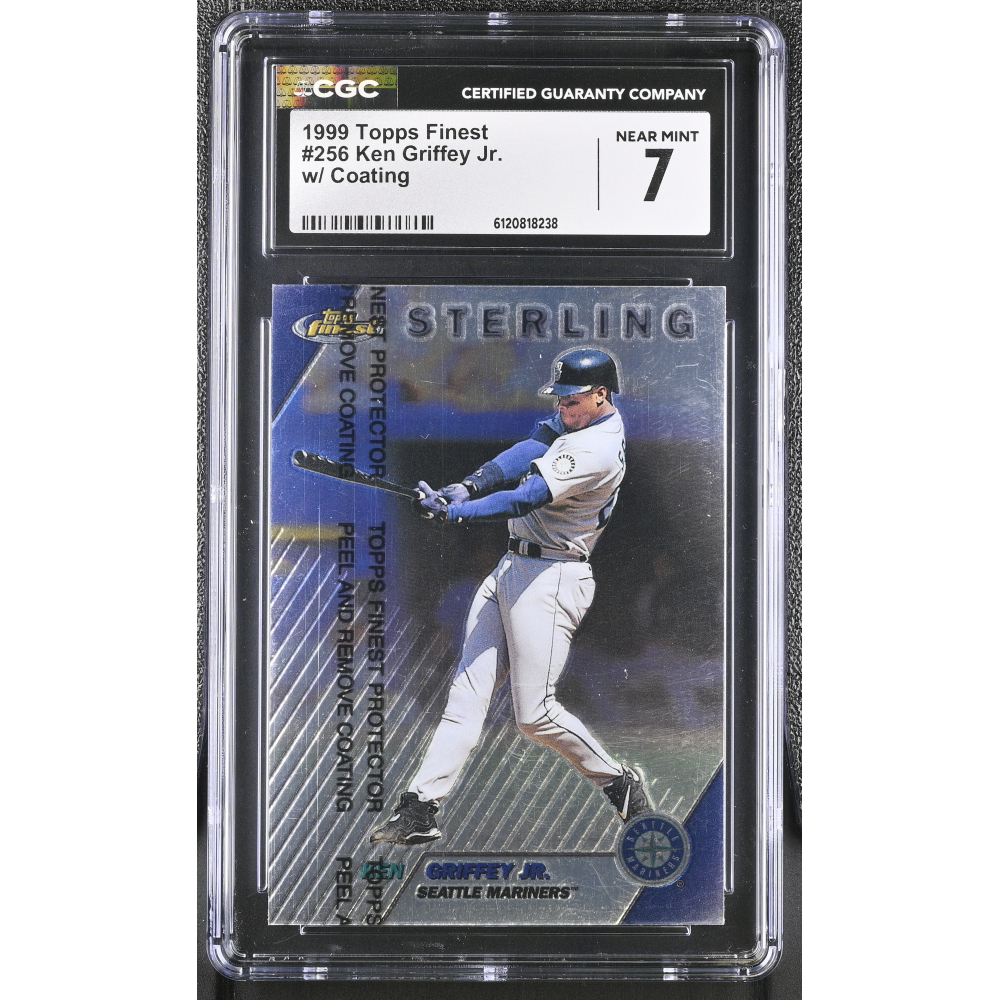 Ken Griffey Jr. 1999 Topps Finest W/ Coating #256 (CGC 7) at PristineAuction.com