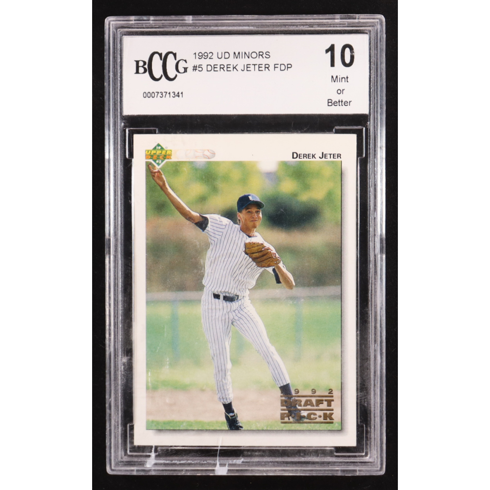 Derek Jeter 1992 Upper Deck Minors #5 (BCCG 10) at PristineAuction.com