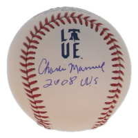 Charlie Manuel Signed OML Baseball Inscribed "2008 WS" (JSA) at PristineAuction.com
