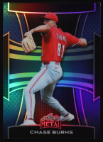 Chase Burns Leaf Metal #1/1 Pre-Production Proof #NNO at PristineAuction.com