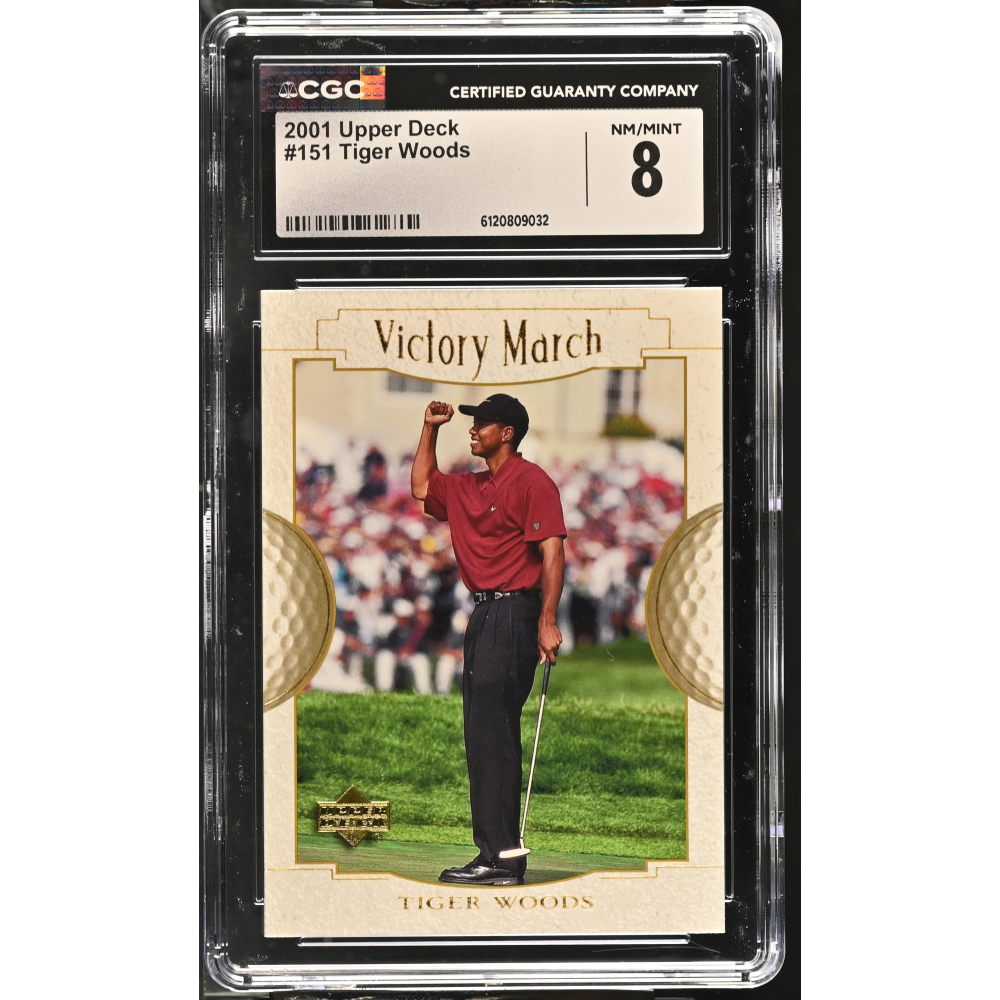 Tiger Woods 2001 Upper Deck #151 (CGC 8) at PristineAuction.com