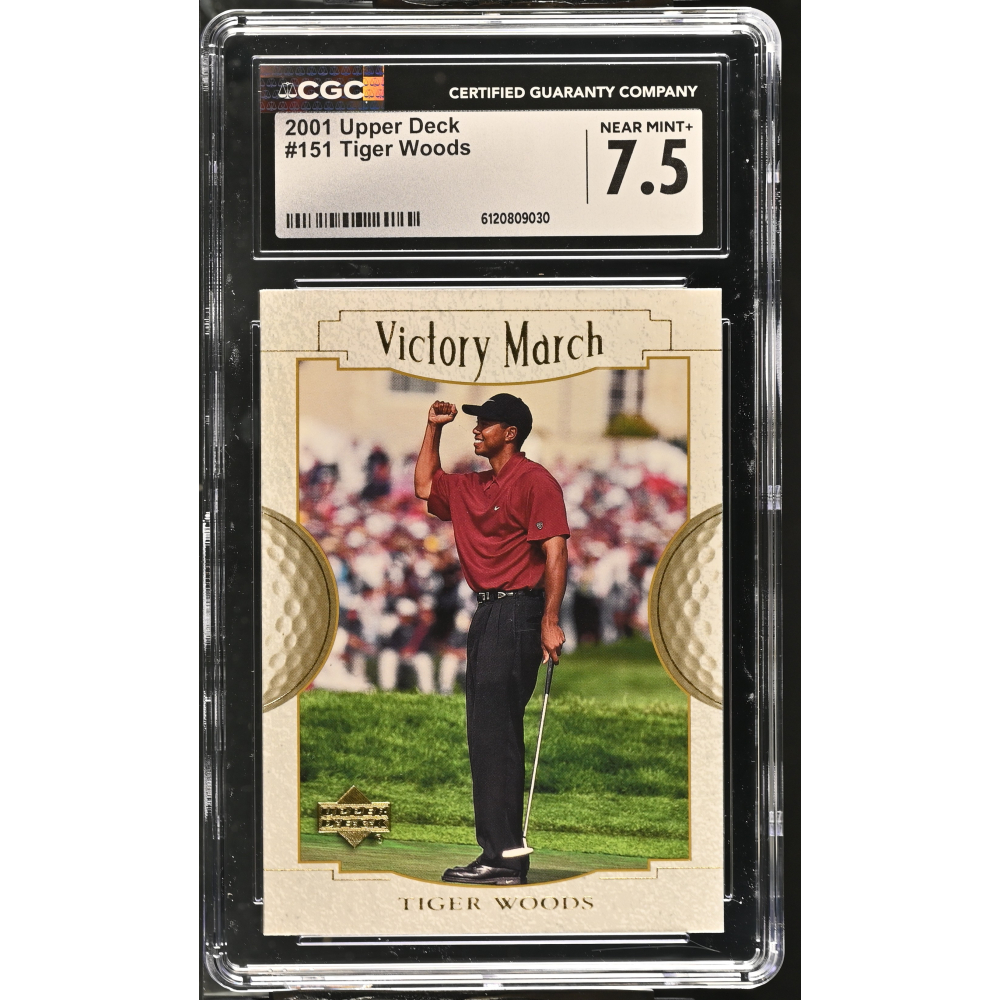 Tiger Woods 2001 Upper Deck #151 (CGC 7.5) at PristineAuction.com